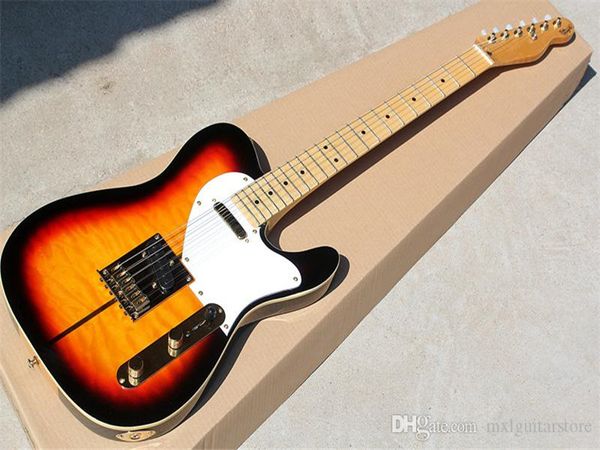 Chitarra elettrica con Merle Haggard Signature Tuff Dog-SUPER RARE, impiallacciatura/manico in acero fiammato, che offre servizi personalizzati