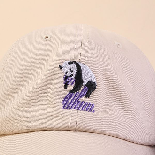 

2019 new panda embroidery baseball cap curved bill dad hat men women 100% cotton golf snapback cap hats wholesale retail, Blue;gray
