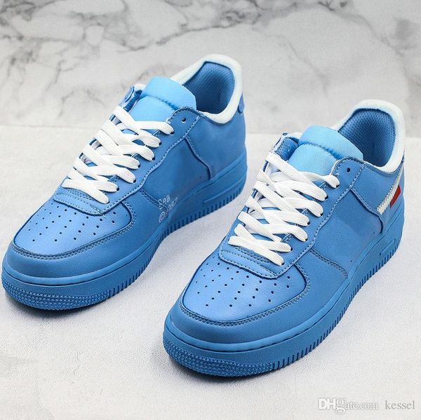 

2019 заставляя mca скейт обувь для серены только вергилий синий красный белый серебряный патч мужские женщины дизайнер замочить баскетбольна