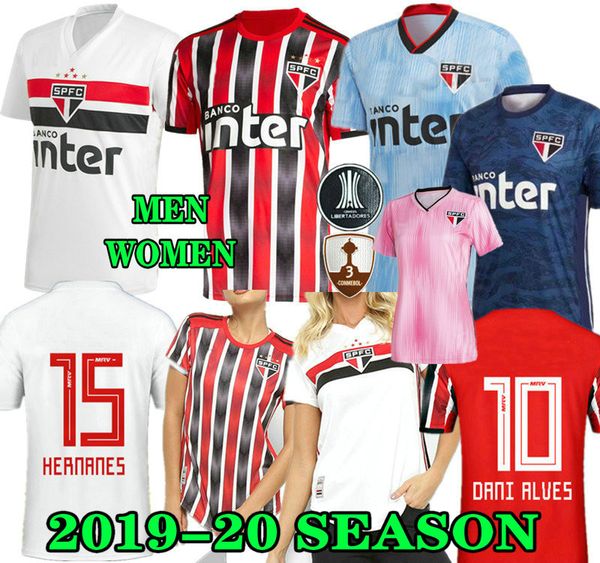 

dani alves pato 19 20 sao paulo jersey third away black red soccer 2019 2020 hernanes liziero brazil club home white football shirt goleiro, Black;yellow