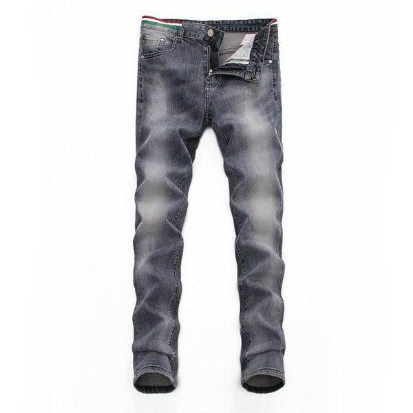 

men's gray pants denim jeans hole trousers new product 2019 wholesale prices fashion pretty cool three color bandnine