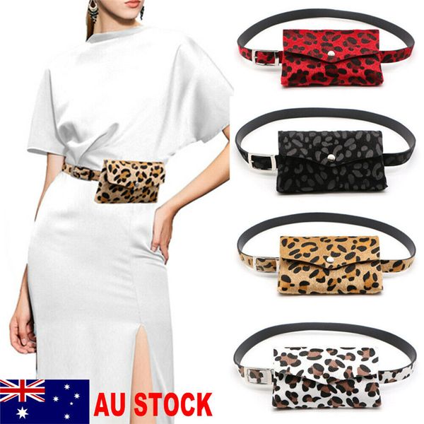 

fashion women leopard waist fanny pack belt bag pouch travel hip bum bag mini purse