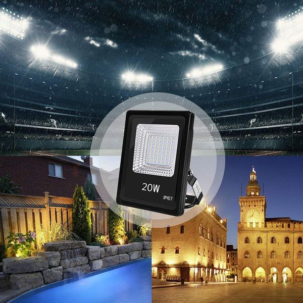 lumi￨res LED 20W 110V modulo proiettore luci di inondazione lampade IP65 illuminazione paesaggistica impermeabile lampada solare illuminazione esterna