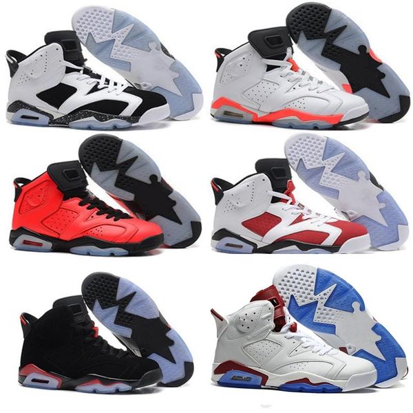 

new 6 men women basketball shoes 6s black cat hare white air infrared angry bull sport blue oreo retro olympic chrome c carmine j6 sneakers