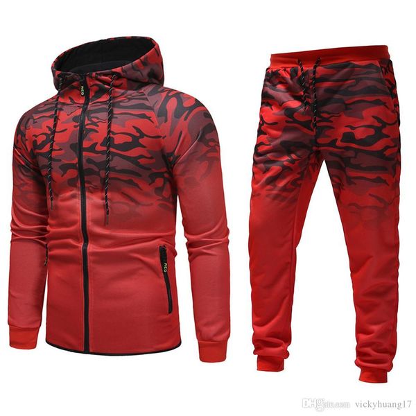 

track suit jogging homme hoodies sweatshirt with pants autumn winter tracksuit men clothing set trainingspak mannen, Gray