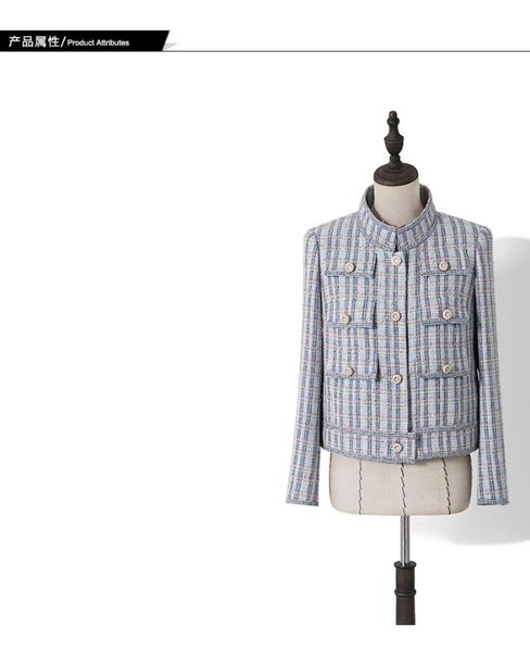 

qa0690 fashion women coats & jackets 2020 runway european design party style women's clothing, Black;brown