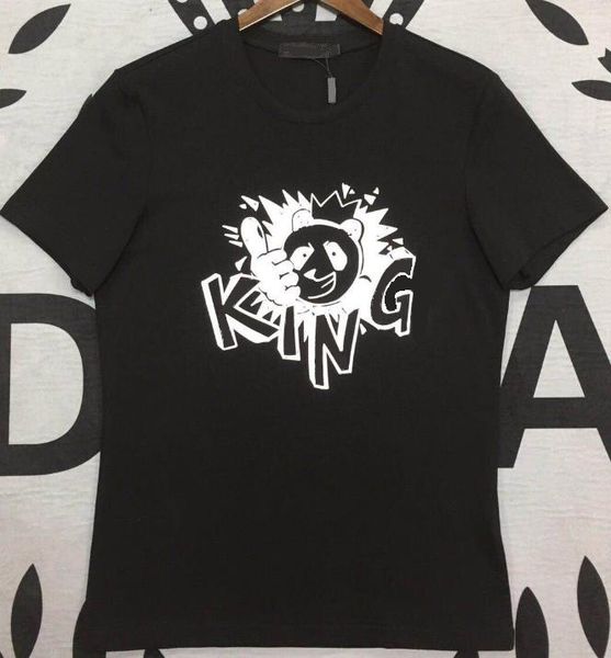 

fashion brand t shirts men designer summer trend new t-shirts luxury comfort mens shirts classic slim bear printing shirts, White;black
