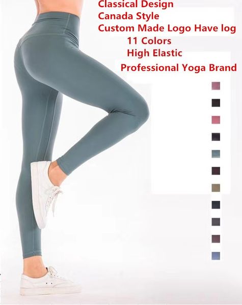 

11 colors align pants women canada yoga brand designer leggings lady gym running joggings trousers fitness sports leggings 5010, Black;white