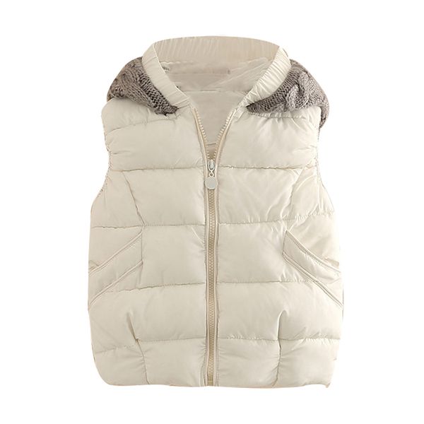 

mudkingdom little girls winter hood vests cotton polyester warm zipper casual, Blue