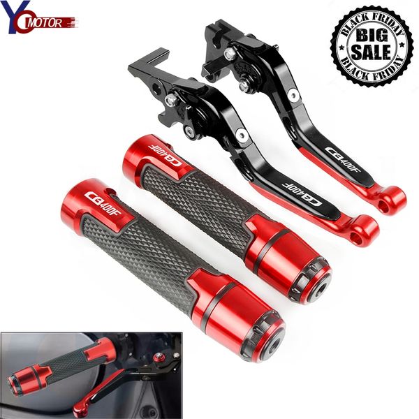 

for cb400f cb 400f 1989 1990 1991 1992 motorcycle cnc accessories brake clutch lever and handle bar grips handbar cb400f