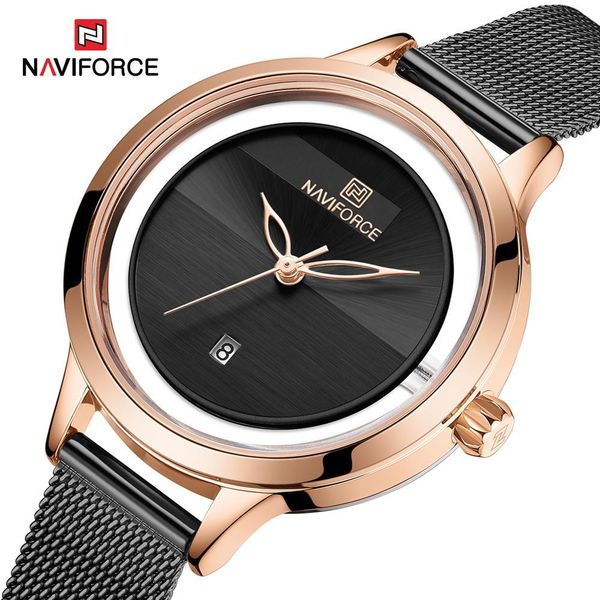 

naviforce new women watch rectangle dial elegant quartz ladies wristwatches waterproof gift, Slivery;brown