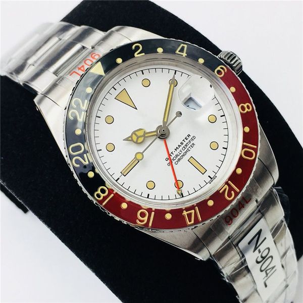 

dr ring sapphire nail 40mm904l automatic mechanical movement glass table watch 2836-2 coke factory retro crystal man by with bnxks, Slivery;brown