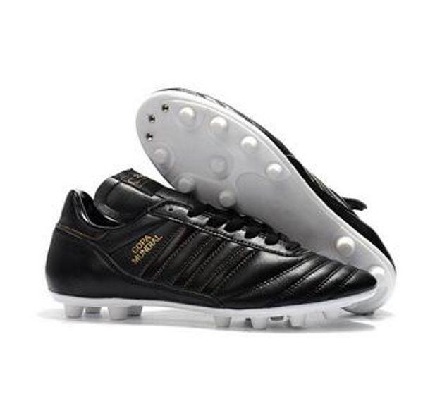 

2018 leather low soccer shoes copa 17.1 fg football boots mens outdoor copa mundial soccer cleats white gold black champagne