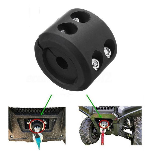 

черный atv utv winch кабель крючок маунт стоп пробка резиновая подушка черный