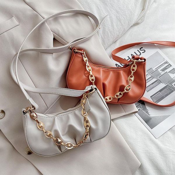 

малая кожа pu для женщин 2020 цепи плеча crossbody сумки lady simple travel сумки