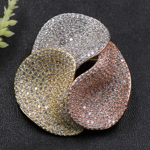 

zlxgirl women's fashion flower micro brooch pendant dual use for party sandblasting scarf pins jewelry wedding hijab pins, Gray