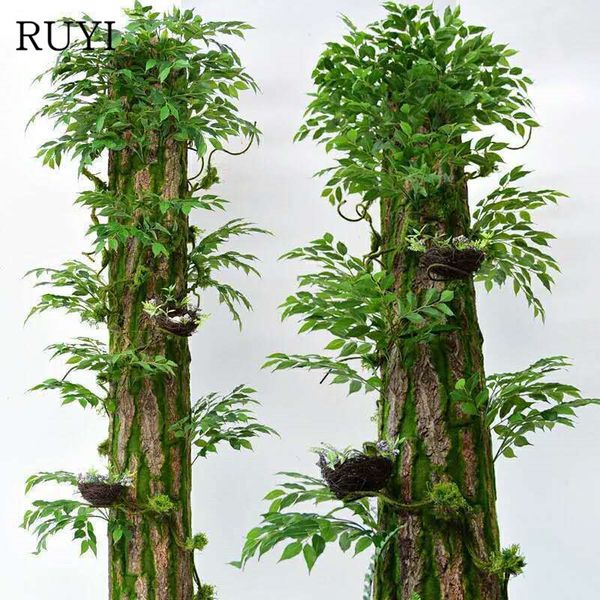 

simulation bark landscaping decoration decal artificial plant fake plant flower for living room pipeline column wall surface