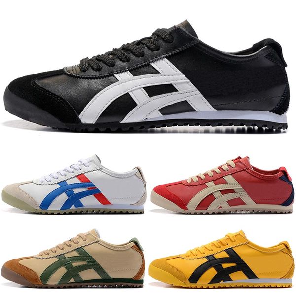 

Trainers GEL Asic Onitsuka Tiger Mexico 66 Mens Sneakers Black White Womens Tennis shoes Leather Gold OFF Red Yellow Designer Sport Shoes