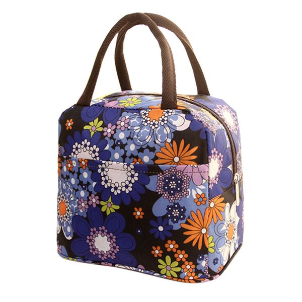 

new lunch bag insulated tote picnic lunch cool bag carry case thermal portable box 32*22*10cm dropshipping, Blue;pink