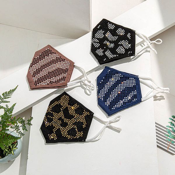 

new designer masks fashion creativity diamond face masks for anti-dust breathable washable face mask reusable ing