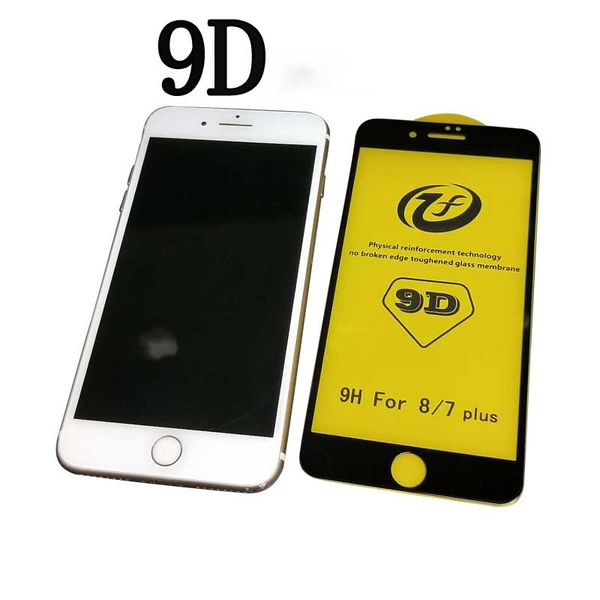 

9d tempered glass for iphone 11/11pro/11 promax x/xs xr xsmax 7p/8p 7/8 6p/6sp 6/6s front screen protector full-screen film