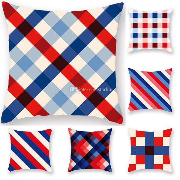 

red geometric pillow covers cushion cover glamour square pillowcase cushion cover home office sofa car decoration 45*45cm wx9-1251