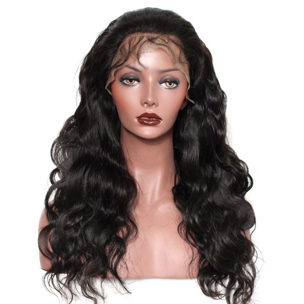 

Полный парик шнурка чернокожих женщин человеческие волосы объемная волна предварительно сорвал бразильский полный парик шнурка человеческих волос волосы младенца для афро-американских