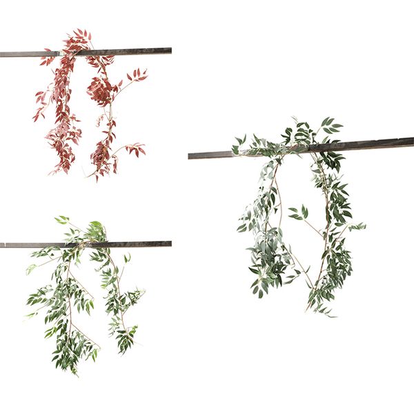 

1.7 m artificial vines willow wedding ceiling winding road lead decorative rattan l showcase decoration artificial flowers