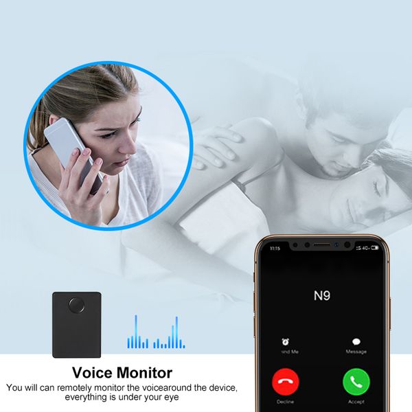 

1шт audio monitor mini gsm n9 устройство подслушивающее устройство системы видеонаблюдения акустическая сигнализация встроенный два микрофон