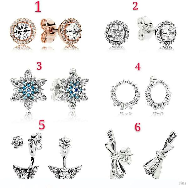 

аутентичные стерлингового серебра 925 кобеля дизайнерские серьги для женщин оригинальный свадебные украшения серебро розового золота, пригод, Golden;silver