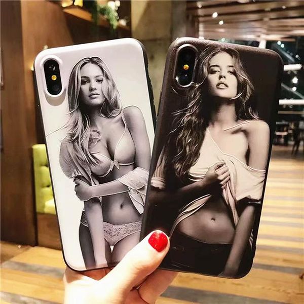 

горячие дела милосердия горячая сексуальная леди для iphone хс максимум 5 6 7 8plus случаях х тпу жесткий shell задняя крышка анти-падение м