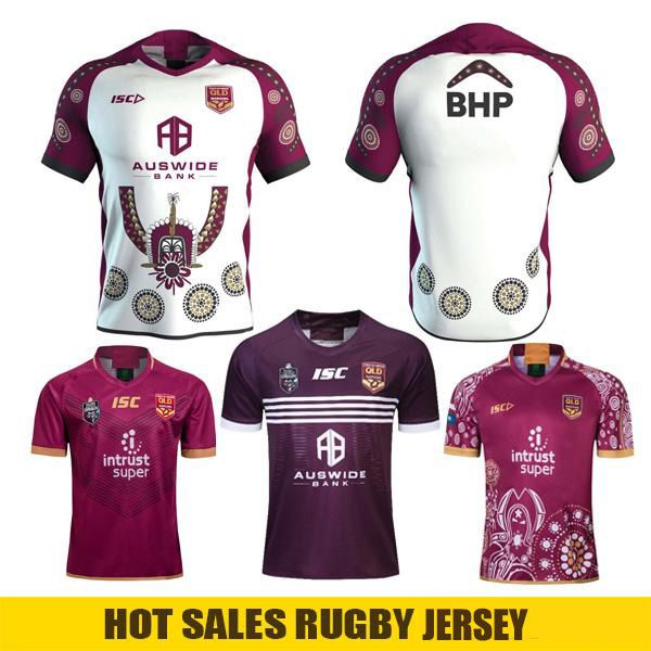 

2019 Квинсленд МАРОНЫ коренных свитеры регби 2019 2020 домашнего трикотажа Марвел Наци