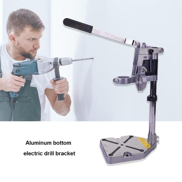 

bench clamp holder double-headed electric drill excellent aluminum alloy stand bracket used to grind boreholes 41x25x14.5cm