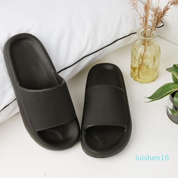 

men indoor slippers anti-slip bathroom slippers men thick bottom casual man fashion beach mens black l16