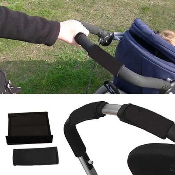 

2pcs baby pram stroller pushchair handle bar accessory protective grip case cover