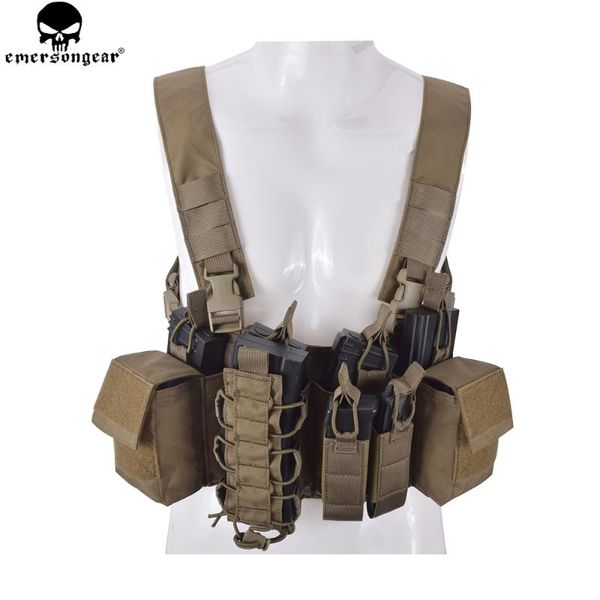 

emersongear d3cr tactical chest rig hunting vest molle pouch simple tactical vest multicam black wg em7442, Camo;black