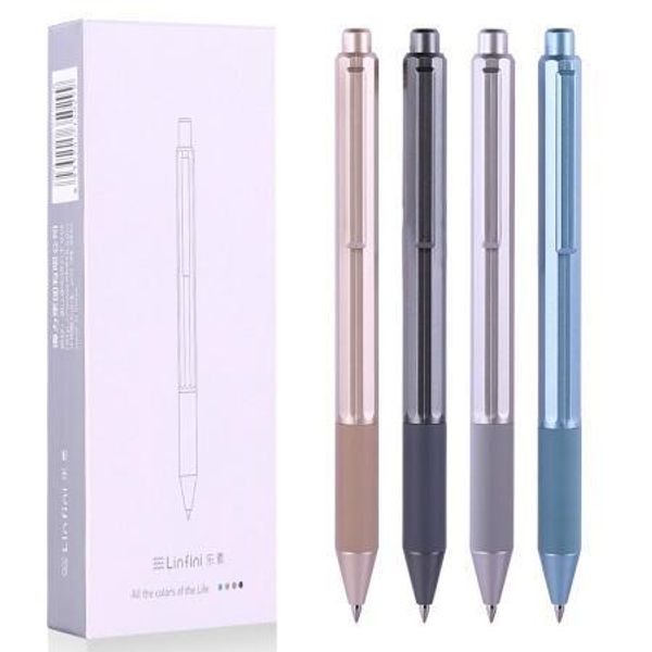 

concise style metallic paint plastic gel pen write smoothly school office supplies quality stationery
