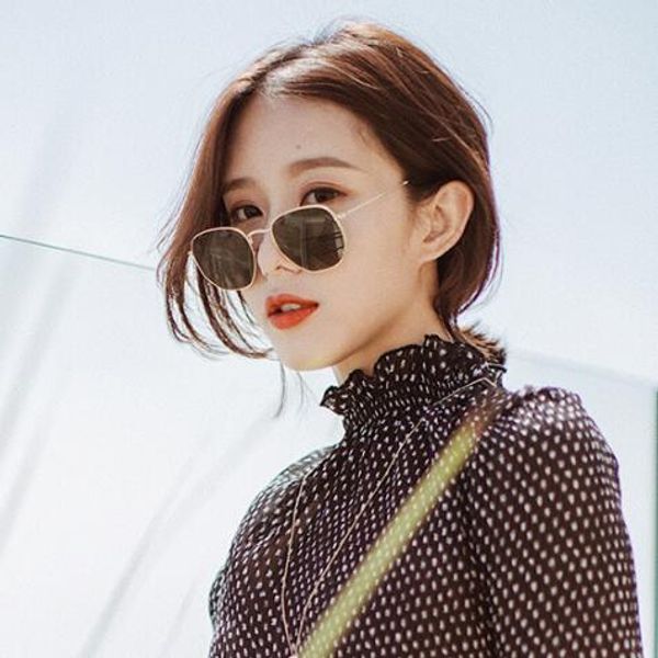 

square sun glasses for women joker street snap dazzle colour sunglasses sunglasses tide restoring ancient ways, White;black