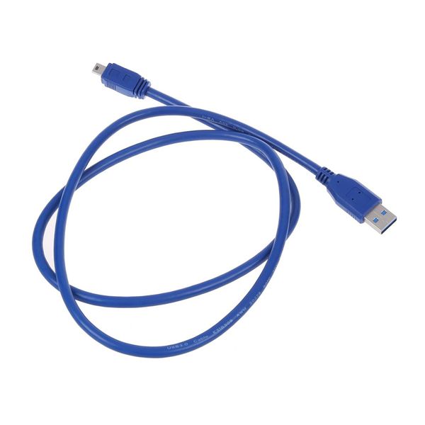 

ffyy-blue superspeed usb 3.0 type a male to mini b 10 pin male adapter cable cord