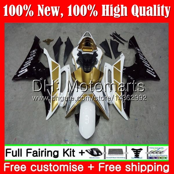 

body for yamaha yzf600 yzfr6 08 09 10 11 gold black yzf-r600 91mt6 yzf 600 r 6 yzf-r6 yzf r6 2008 2009 2010 2011 fairing bodywork kit