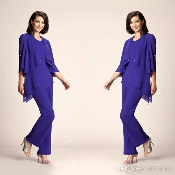 

elegant long sleeves plus size mother of the bride groom suits layered ruffles formal wedding party suits with jacket, Black;red