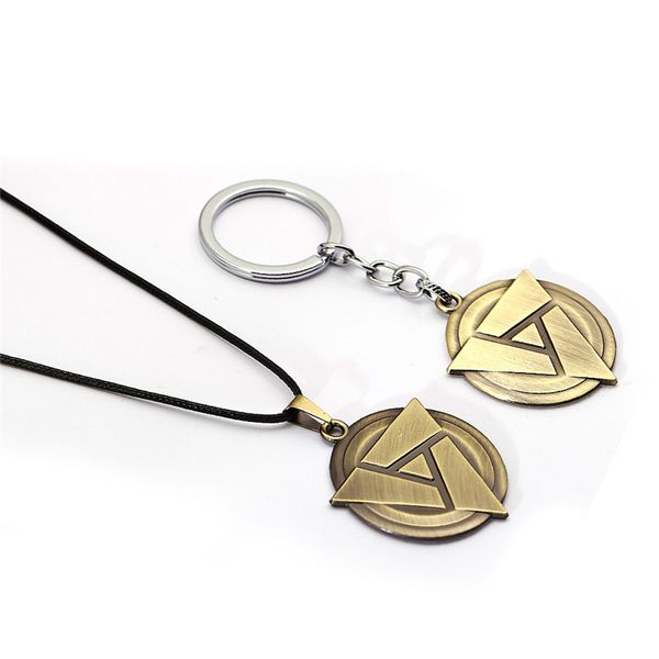 

new game ti8 keychain dota 2 butcher pudge metal atifact logo pendant key chain key ring men car toy chaveiro llavevos, Silver