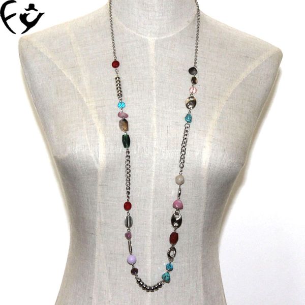 

the european and european fashion beaded snout necklaces fy18112901, Silver