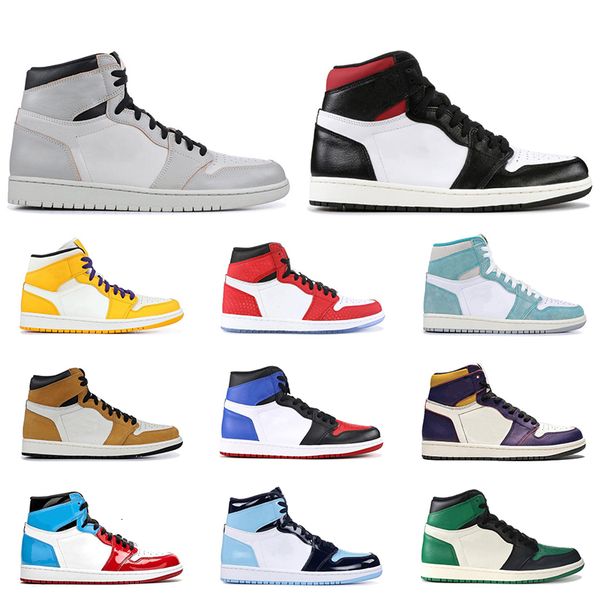 

2019 new men basketball shoes 1s high fearless unc obsidian gym red 3 court purple 1 mens fashion athletic sports sneakers