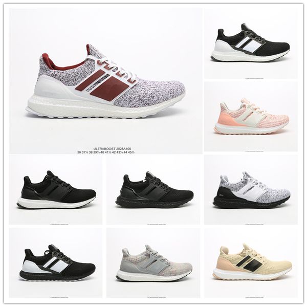 

ultraboost 3.0 ub4.0 high elastic breathable fly weave running shoes ub4.0 men women sneakers triple black grey white sneakers 36-45