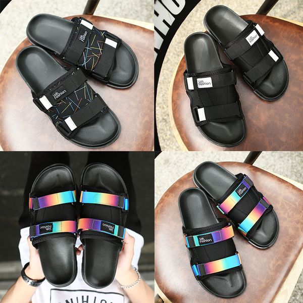 

designer slippers men women net cloth slippers super light super soft breathable shoes fashion flip-flops beach sandals outdoor slippers, Black