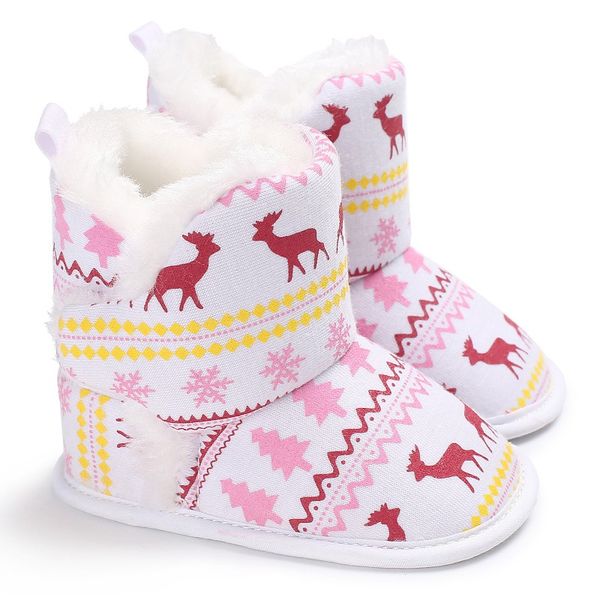 

baby shoes baby shoes boots children autumn winter add velvet warm girl boy boots fashion flower print christmas #e, Black;grey