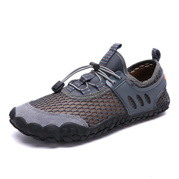 

summer outdoor shoes men lightweight breathable mesh creek beach quick dry wading upstream fishing net non-slip water shoes