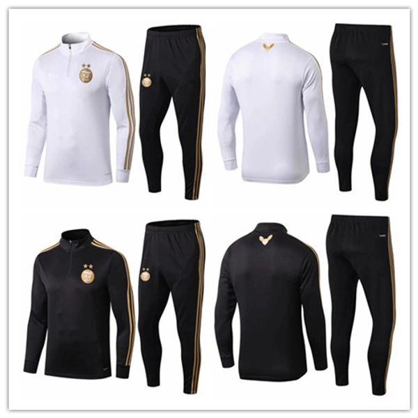 

2019 2020 new algeria mahrez occer training uit belaili bounedjah urvetement maillot de foot feghoul port wear et football track, Black;white