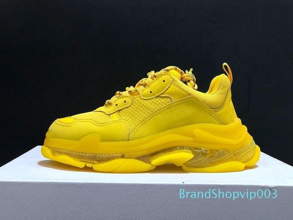 

2020 new pairs 17fw triple-s green white crystal bottom casual shoes triple s sports outoor sneakers mens women old dad shoe, Black